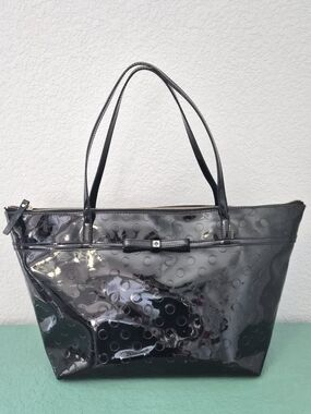 Modern Heritage Patent Tote Glossy Polka Dot Zip Bag Kate Spade Sophie